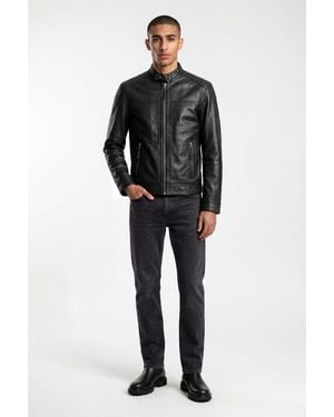 Weston Elliot Leather Jacket - Black