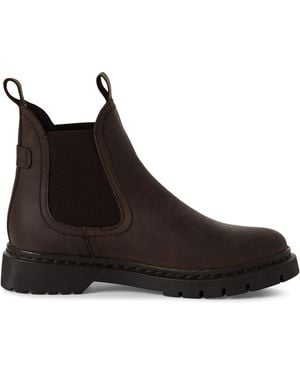 Tamaris Leather Classic Chelsea Ankle Boots - Brown