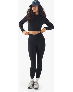 DSGN Studio Dsgn Studio Highwaist Supersoft Peached Sculpt Wrap Waist Legging - Blue