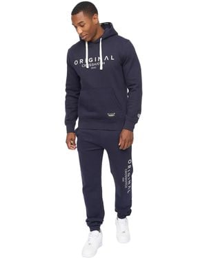 Crosshatch Jamals Hoodie And Joggers Set - Blue