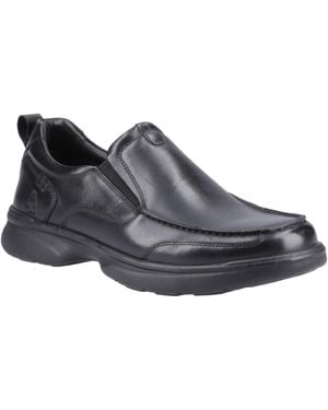 Hush Puppies Harold Leather Moccasins Shoes - Grey