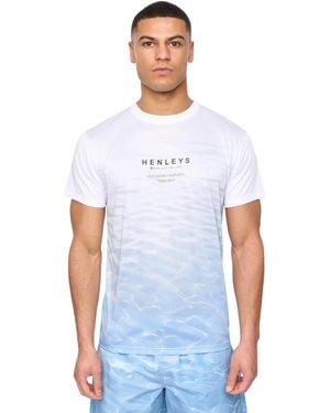 Henleys Henpool T-Shirt (Denim) - White