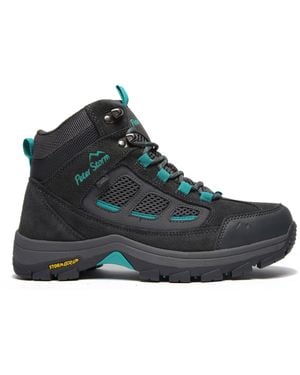 Peter Storm Camborne Waterproof Walking & Hiking Mid Boots With Stormgrip Outsole - Black