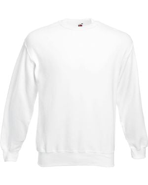 Fruit Of The Loom Klassiek Effen Drop Shoulder Sweatshirt (wit)