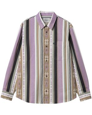 Secret Label Long Sleeve Coba Stripe Shirt - Purple