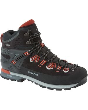 Craghoppers Adult Dura Pro Suede Hiking Boots Pepper/Sienna) - Black