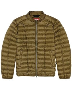 DIESEL Plain Padded Jacket - Green