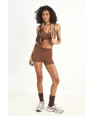 DSGN Studio Sculpt Ruched Waist Cycling Short - White
