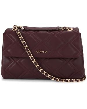 Carvela Kurt Geiger Large Rosa Chain Shoulder Bag - Purple