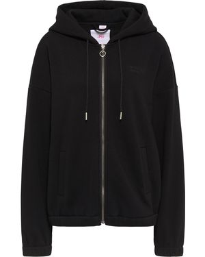 Mo My Sweatjack Met Capuchon Blonda - Zwart
