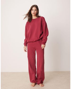 ASOS Acid Wash Jogger Co Ord - Red