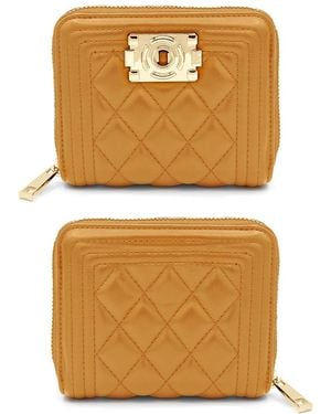 Ateliers Saint Germain Zipped Quilted Wallet - Metallic