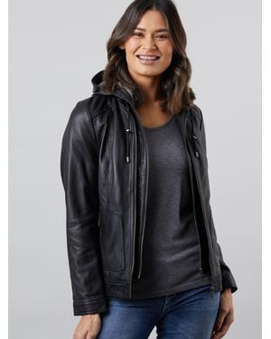 Lakeland Leather Abbeytown Hooded Jacket - Black