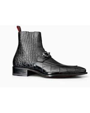 Jeffery West 'Filmstar' Handcuff Trim Zip Boot - Black