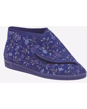 Comfylux Andrea Slippers (Relaxed Fit) - Blue