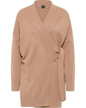 Dreimaster Vest Dames Donker Zand - Naturel