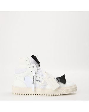 Off-White c/o Virgil Abloh Off 3.0 Hi Top Lettering Lace-Up Trainers - White