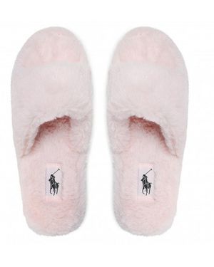 Ralph Lauren Fur Slide Slippers - Pink