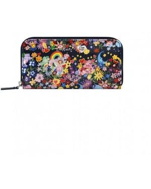 Cath Kidston Believe Care Bear Continental Zip Wallet Cotton - White