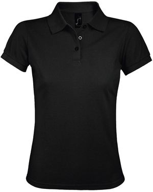 Sol's Ladies Prime Pique Polo Shirt - Black