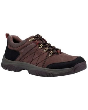 Cotswold Toddington Lace Up Nubuck Leather Shoe - Brown