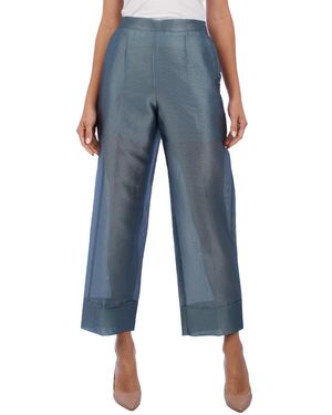 Emporio Armani Palazzo Trousers 5Np1Ft - Blue