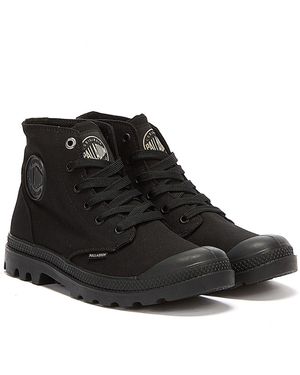 Palladium Pampa Hi Mono Chrome Boots Canvas - Black