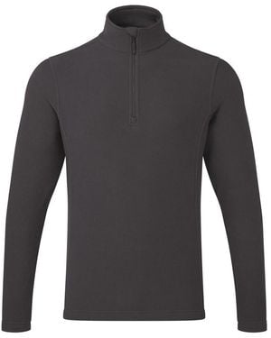 PREMIER Adult Recyclight Quarter Zip Fleece Top (Dark) - Grey