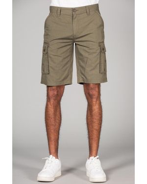 Tokyo Laundry Cotton Cargo-Style Short With Pockets - Natural