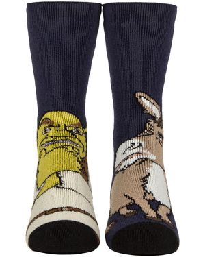 Heat Holders Thermal Shrek Patterned Socks With Soft Brushed Lining - Blue