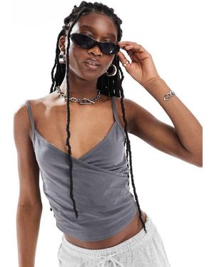 Collusion V-Neck Cami - Grey