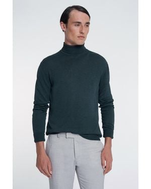 Limehaus Knitted Roll Neck - Blue