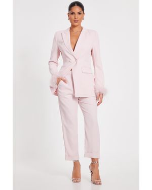 Quiz Light Tailored Trousers - Pink