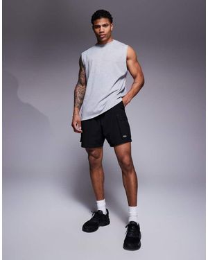 4505 Icon Cotton Oversized Pump Training Tank With Quick Dry Finish - Blue