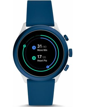 Fossil Herenhorloge Kwarts - Blauw