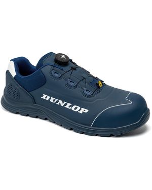 Dunlop Matt Microfiber Safety Trainers - Blue