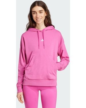 adidas Essentials Small Logo French Terry Hoodie - Pink