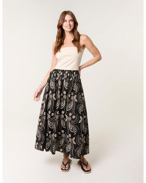Blue Vanilla Embroidered Bandeau 2 - Black