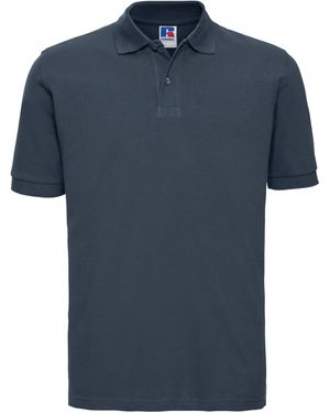Russell 100% Cotton Short Sleeve Polo Shirt (French) - Blue