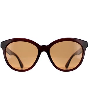 Serengeti Round Shiny Saturn Polarized Drivers Endee - Brown
