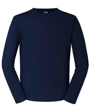 Russell Adult Classic Long-Sleeved T-Shirt (French) - Blue