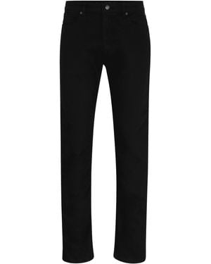 HUGO Slim-Fit Comfort Stretch Jeans - Black