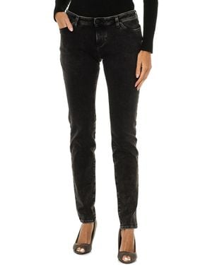 Armani Long Stretch Denim Trousers 6Y5J06-5D26Z - Black