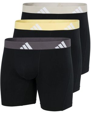 adidas Active Flex Cotton Boxer Brief (3Pk) - Black