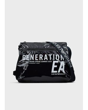 Emporio Armani Accessoires Messenger Bag In Blauw - Zwart