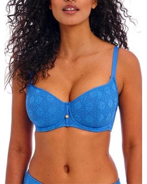 Freya Nomad Nights Sweetheart Bikini Top - Blue