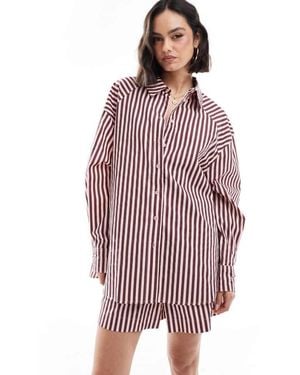 ASOS Relaxed Shirt Co-Ord - Purple