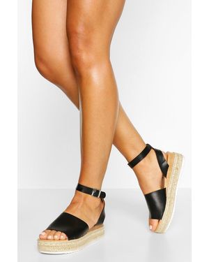 Boohoo 2 Part Espadrille Flatform - Natural