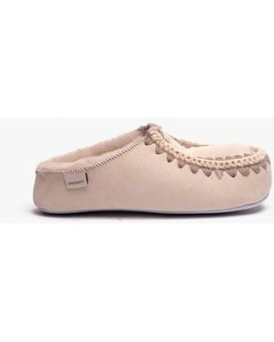 Shepherd Beatrice Sheepskin Mules Honey - Pink