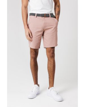 Tokyo Laundry Cotton Twill Peached Shorts - Pink